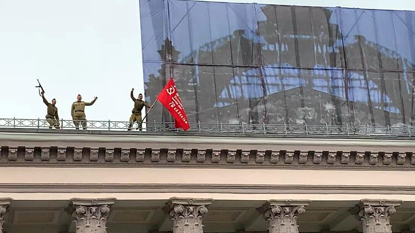 Реконструкцию взятия Рейхстага показали в Гродно — видео