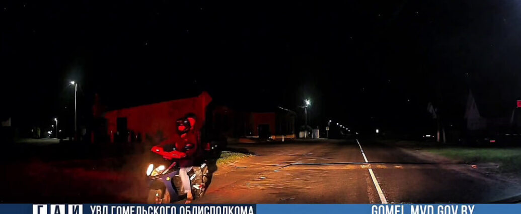 В Речицком районе сотрудниками ГАИ был задержан пьяный мопедист