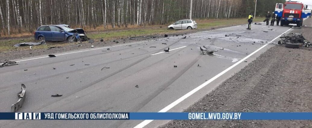 В лобовом столкновении двух авто под Калинковичами погиб один из водителей