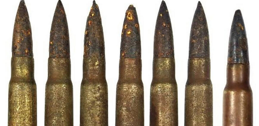 Житель Речицкого района нашел на своем приусадебном участке патроны времен Великой Отечественной войны